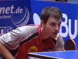 Timo Boll erwartet den Aufschlag