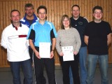 Die Sieger der Klasse Herren C beim 1. Kreisranglistenturnier der Erwachsenen in der Saison 2009/2010 in Ebern.