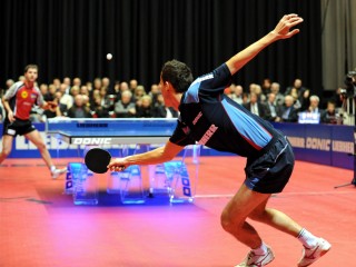 Tiago Apolonia vs. Timo Boll bei den DTTB Final Four 2009 Tiago Apolonia vs. Timo Boll bei den DTTB Final Four 2009
