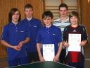 Die Sieger der Jungen beim 2. Kreisranglistenturnier der Jugend in der Saison 2007/2008 in Ebern.