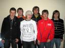 Die Teilnehmer von der Realschule Ebern am Bezirksfinale Jugend trainiert für Olympia in der Sportart Tischtennis im Jahr 2008.