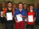 Die Sieger der Klasse Herren A/B beim 1. Kreisranglistenturnier der Erwachsenen in der Saison 2007/2008 in Ebern.