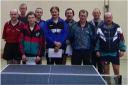Die Sieger der Klasse Herren A/B beim 1. Kreisranglistenturnier der Erwachsenen in der Saison 2000/2001 in Burgpreppach.