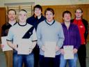 Die Sieger der Klasse Herren D beim 1. Kreisranglistenturnier der Erwachsenen in der Saison 2007/2008 in Ebern.