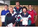 Die Sieger der Klasse Herren D beim 1. Kreisranglistenturnier der Erwachsenen in der Saison 2002/2003 in Ebern.