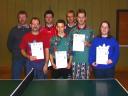 Die Sieger der Klasse Herren D beim 1. Kreisranglistenturnier der Erwachsenen in der Saison 2001/2002 in Hofheim.
