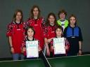 Die Sieger der Mädchen beim 1. Kreisranglistenturnier der Jugend in der Saison 2000/2001 in Haßfurt.