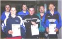 Die Sieger der Klasse Herren A/B beim 2. Kreisranglistenturnier der Erwachsenen in der Saison 2001/2002 in Ebern.