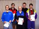 Die Sieger der Klasse Herren C beim 2. Kreisranglistenturnier der Erwachsenen in der Saison 2002/2003 in Knetzgau.