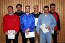 Die Sieger der Klasse Herren D beim 2. Kreisranglistenturnier der Erwachsenen in der Saison 2004/2005 in Ebern.