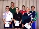 Die Sieger der Klasse Herren D beim 2. Kreisranglistenturnier der Erwachsenen in der Saison 2002/2003 in Knetzgau.