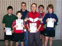 Die Sieger der Jungen beim 2. Kreisranglistenturnier der Jugend in der Saison 2002/2003 in Knetzgau.