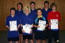 Die Sieger der Jungen beim 2. Kreisranglistenturnier der Jugend in der Saison 2004/2005 in Ebern.