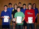 Die Sieger der Jungen beim 2. Kreisranglistenturnier der Jugend in der Saison 2005/2006 in Ebern.