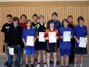 Die Sieger der Jungen beim 2. Kreisranglistenturnier der Jugend in der Saison 2006/2007 in Ebern.