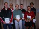 Die Sieger der Klasse Herren C bei den Kreismeisterschaften der Erwachsenen und Senioren in der Saison 2000/2001 in Knetzgau.