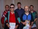 Die Sieger der Klasse Senioren C/D bei den Kreismeisterschaften der Erwachsenen und Senioren in der Saison 2000/2001 in Knetzgau.