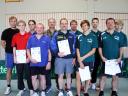 Die Sieger der Klasse Herren D bei den Kreismeisterschaften der Erwachsenen und Senioren in der Saison 2007/2008 in Knetzgau.