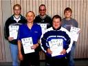 Die Sieger der Klasse Herren D bei den Kreismeisterschaften der Erwachsenen und Senioren in der Saison 2004/2005 in Knetzgau.