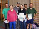 Die Sieger der Klasse Herren D bei den Kreismeisterschaften der Erwachsenen und Senioren in der Saison 2003/2004 in Knetzgau.