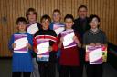 Die Sieger der Minimeisterschaften der Jungen Altersklasse 1992/1993 in der Saison 2004/2005 in Ebern.