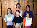Die Sieger der Minimeisterschaften der Mädchen in der Saison 2002/2003 in Ebern.