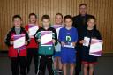 Die Sieger der Minimeisterschaften der Jungen Altersklasse 1994/1995 in der Saison 2004/2005 in Ebern.