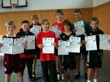 Die Sieger der Jungen bei den Kreismeisterschaften der Schüler A und Schüler B in der Saison 2008/2009 in Ebern.