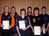 Die Sieger der Klasse Herren A/B beim 1. Kreisranglistenturnier der Erwachsenen in der Saison 2008/2009 in Ebern.