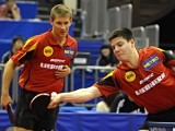 Bastian Steger und Dimitrij Ovtcharov bei der Tischtennis-WM 2009