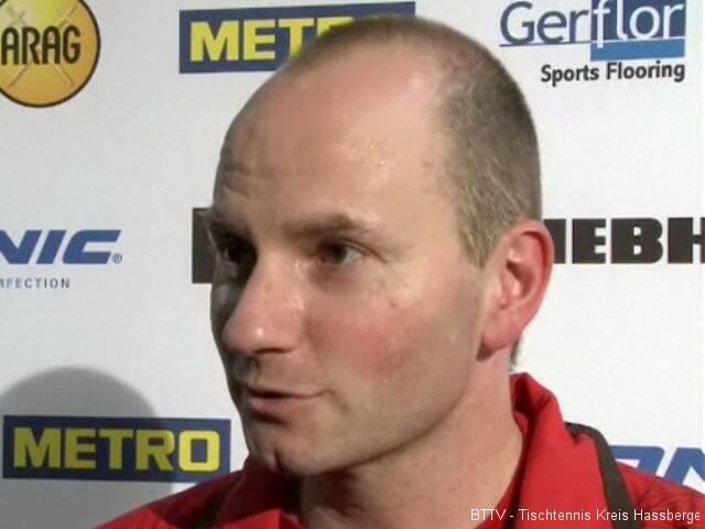 Herren-Bundestrainer Richard Prause bei der Tischtennis EM 2009 in Stuttgart