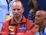 Herren-Bundestrainer Richard Prause coacht bei der Tischtennis EM 2009 in Stuttgart