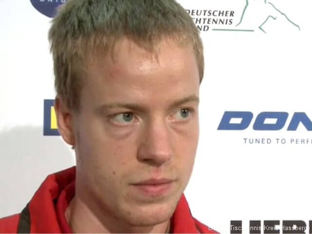Patrick Baum bei der Tischtennis EM 2009 in Stuttgart