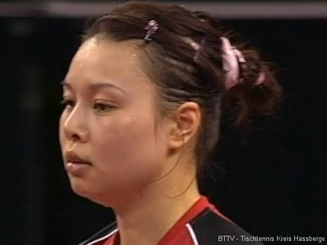 Wu Jiaduo bei der Tischtennis EM 2009 in Stuttgart