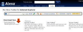 Alexa Toolbar für den Internet Explorer