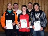 Die Sieger der Klasse Herren A/B beim 1. Kreisranglistenturnier der Erwachsenen in der Saison 2009/2010 in Ebern.