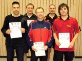 Die Sieger der Klasse Herren A/B beim 2. Kreisranglistenturnier der Erwachsenen in der Saison 2009/2010 in Knetzgau.