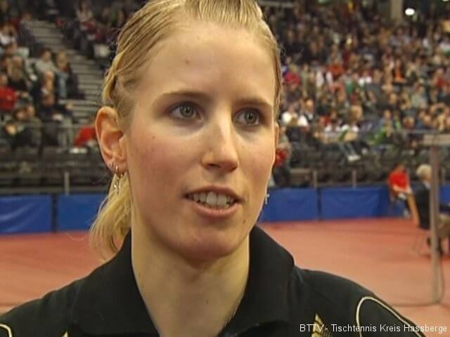 Kristin Silbereisen im Interview bei der Tischtennis deutsche Meisterschaft 2010