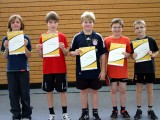 Die Sieger der Minimeisterschaften der Jungen Altersklasse 1999/2000 in der Saison 2009/2010 in Haßfurt.