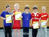 Die Sieger der Minimeisterschaften der Jungen Altersklasse 2001 und jünger in der Saison 2009/2010 in Haßfurt.