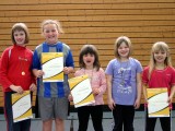 Die Sieger der Minimeisterschaften der Mädchen in der Saison 2009/2010 in Haßfurt.