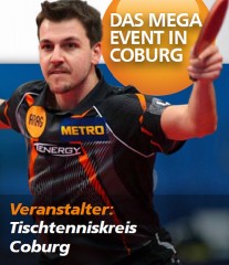 Timo Boll startet in Coburg