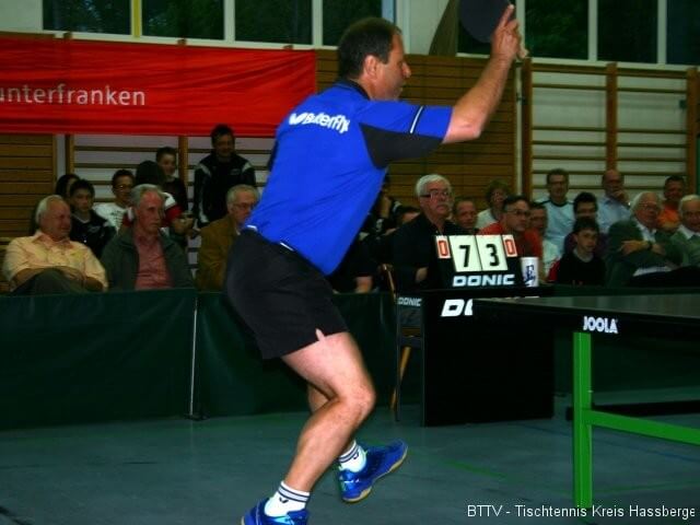 Milan Orlowski nach dem Topspin
