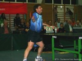 Jindrich Pansky schmettert erneut den Tischtennisball