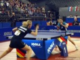 Kristin Silbereisen und Wu Jiaduo im Halbfinale der Tischtennis deutsche Meisterschaft 2010