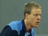 Patrick Baum erwartet Aufschlag bei der Tischtennis deutsche Meisterschaft 2010